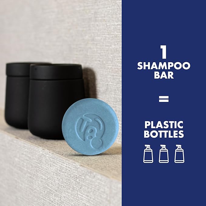 Tree Bottle Argan Oil + Bamboo Extract 3-in-1 Shampoo Bar for Men - For Hair, Beard & Body - Deep Clean, Nourishing & Frizz Control - Natural, Paraben & Sulfate-Free - Made in USA - 4.5oz-BubblyBeeBaby