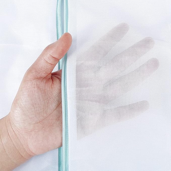 2 Pack Delicates Bag for Washing Machine, 31 x 23 inch Oversize Fine Mesh Laundry Bags for Lingeries, Sweaters, Bed Sheet, Stuffed Toys-BubblyBeeBaby