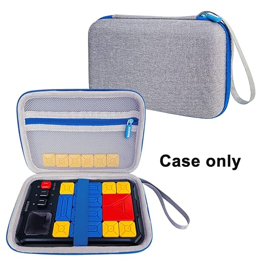 JCHPINE Hard Carrying Case for GiiKER Super Slide Brain Games, Protective Storage Holder for GiiKER Brain Teaser Puzzles Interactive Handheld Game Console Accessories (Blue Case Only)-BubblyBeeBaby