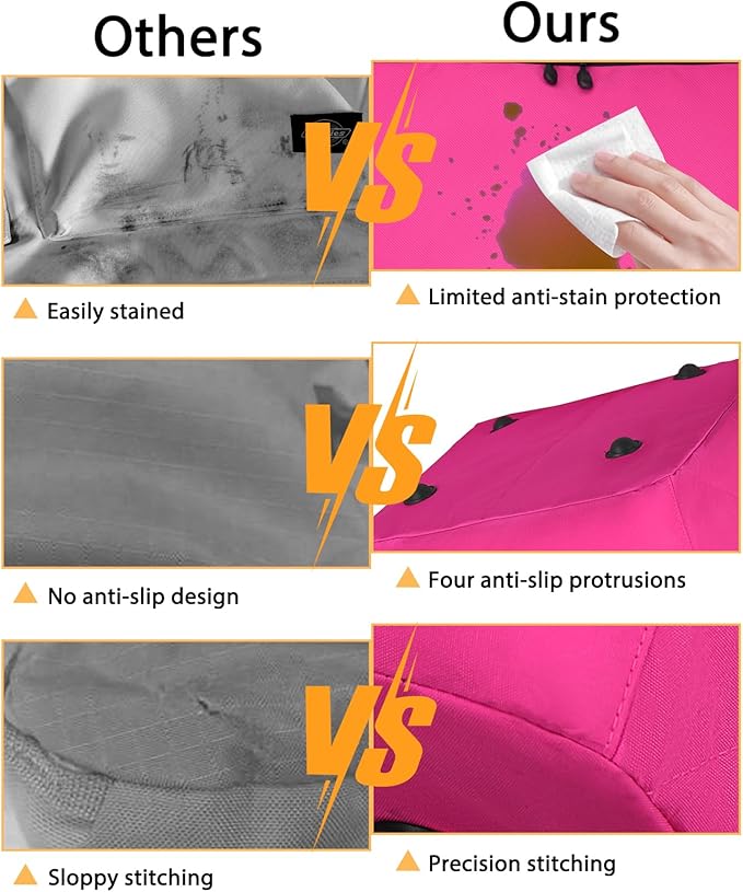 Car Seat Travel Bag for Airplane,Infant Seat Travel Bag with Shoulder Strap,Padded Car Seats Backpack with Reflective Stripes,Large Carseat Carrier Bag Travel Car Seat Cover,Pink-BubblyBeeBaby