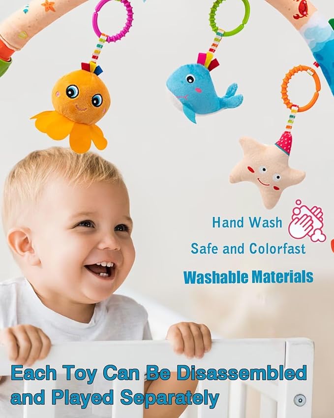 Pau1Hami1ton Baby Stroller Arch Toys, Car Seat Toys,Baby Gifts.S-19(Fish)-BubblyBeeBaby