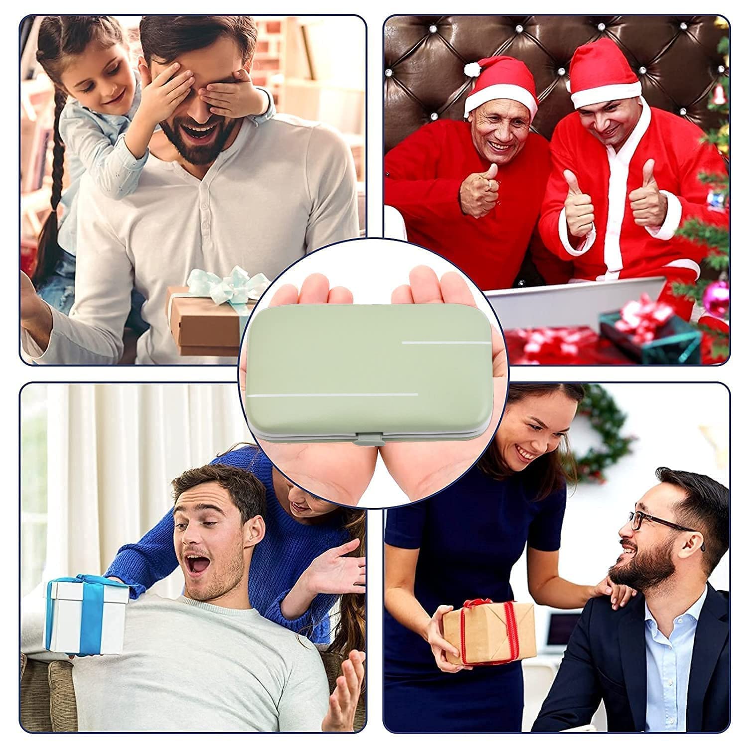 Aceoce Manicure Set Business Gifts Handheld Sized, Nail Clippers Set Tools Luxurious Manicure Set Professional Stainless Steel Nail Clippers with Travel Case for Men Women Teens Parents Colleagues