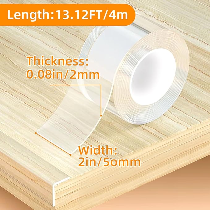 2 in x 13.12 FT,Clear Soft Corner Protectors for Furniture Strip,Sharp Edge & Table Bumper,Window Edge,Wall Protector, Soft Corner Guards Safe for Proof,Table Corner Protectors in Family-BubblyBeeBaby