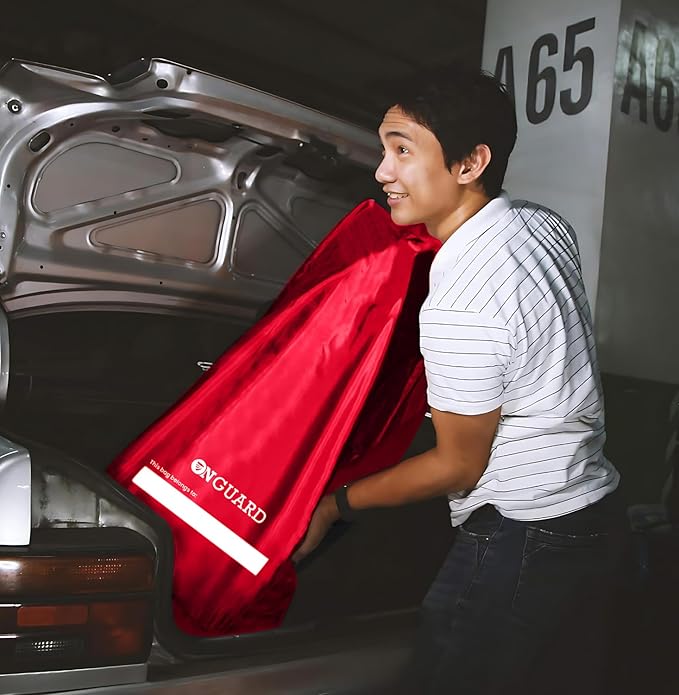 ONGUARD Waterproof Single and Double Stroller Bag for Airplane - Travel Stroller Cover for Air Travel and Storage - Gate Check Bag Backpack- Baby Airplane Essentials - Red-BubblyBeeBaby