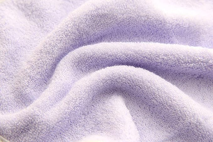 HIPHOP PANDA Baby Washcloths, Rayon Made from Bamboo - 2 Layer Ultra Soft Absorbent Newborn Bath Face Towel - Reusable Baby Wipes for Delicate Skin - Purple, 30 Pack-BubblyBeeBaby