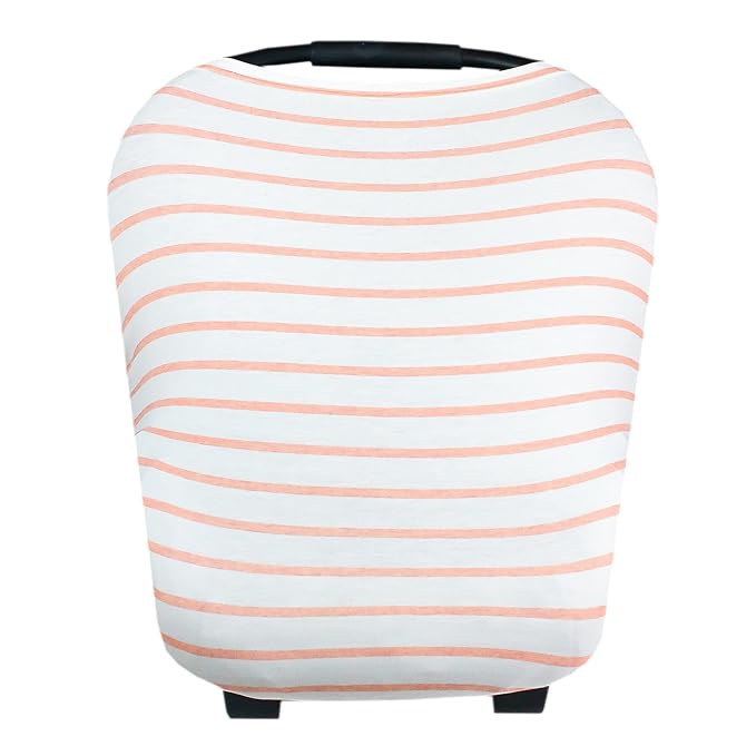 Copper Pearl Multi-Use Cover: Car Seat Covers, Nursing Cover, and Stroller Cover for Sun - Stretchy Fabric, All-Season Use, Stylish Designs, Easy Access for Moms - Lainey-BubblyBeeBaby