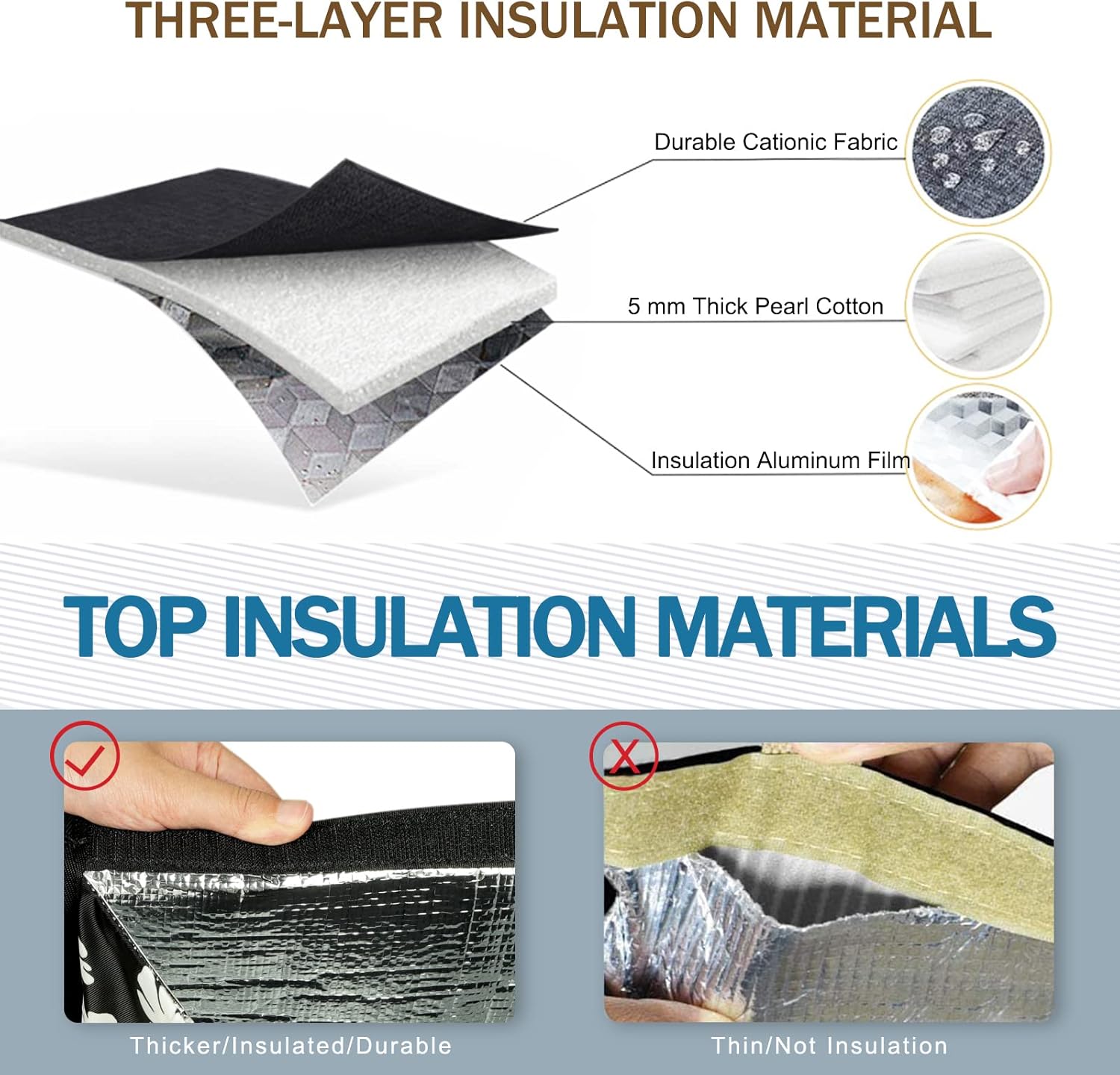 Lunch Bags for Women Insulated Reusable Lunch Tote with Internal Pocket, Lunch Tote bag for Work（Daisy）