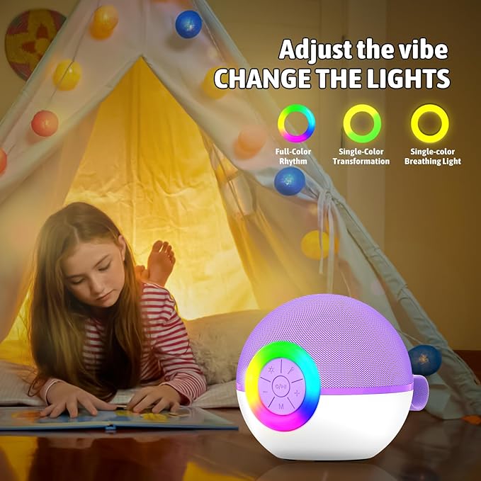 Karaoke Microphone Machine Toys for Kids Adults, Mini Portable Bluetooth Speaker with 2 Wireless Mics, Christmas Birthday Gifts for Boys Girls Ages 3 4 5 6 7 8 9 10 11 12+ Year (Purple)-BubblyBeeBaby