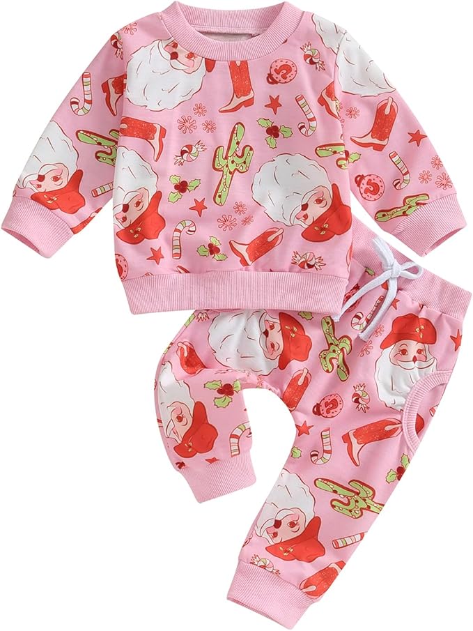 0-4T Toddler Boy Girl Halloween Outfit Fall Clothes Ghost Long Sleeve Sweatshirt Top Pants Baby Halloween Clothes-BubblyBeeBaby