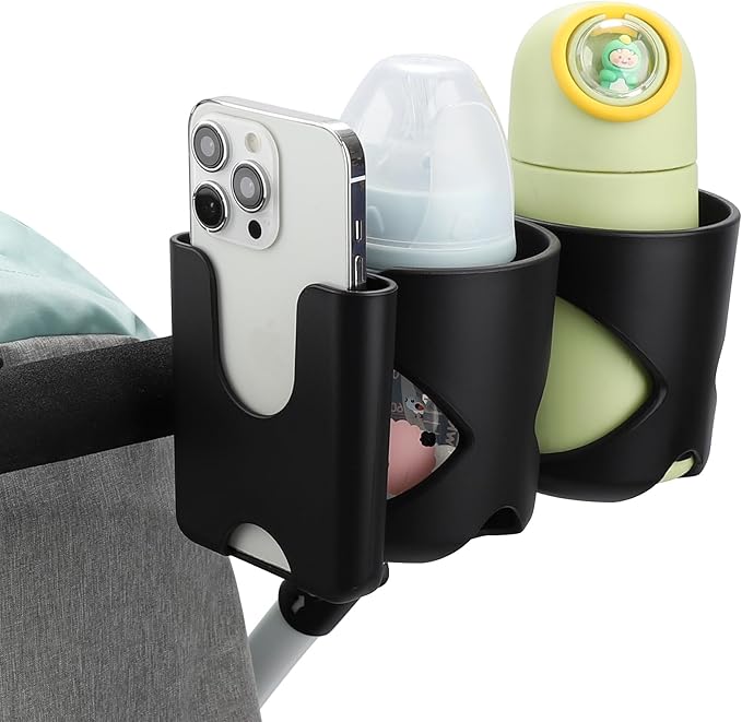 Accmor Universal Cup Holder, Stroller Cup Holder, 360° Rotatable Large Caliber Designed Bottle Holder for Stroller, Bike, Wheelchair, Walker, Scooter-BubblyBeeBaby
