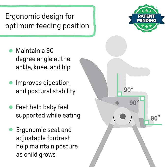 Ingenuity Trio Foldaway 6-in-1 Baby High Chair, 6 Ways to Use, Toddler Chair, Foldable Legs, 6M-5Y - Quill-BubblyBeeBaby