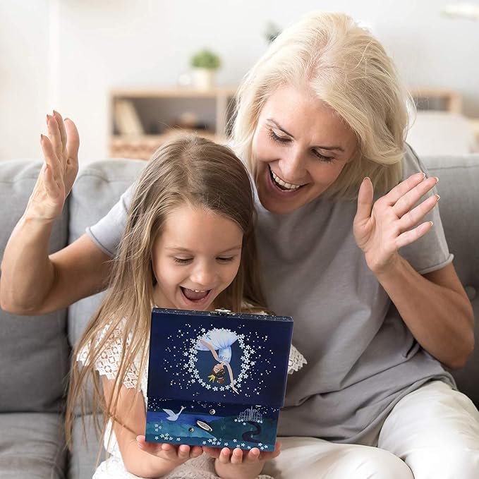 Jewelkeeper Ballerina Music Box & Little Girls Jewellery Set - 3 Ballerina Gifts for Girls-BubblyBeeBaby