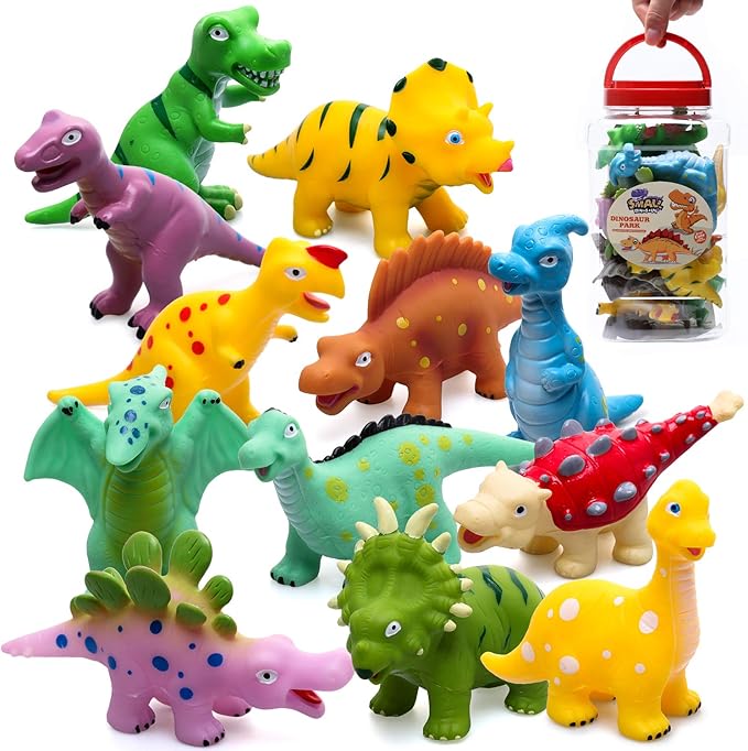 Hely Cancy Dinosaur Bath Toys - Squirt & Pool Toys for Kids-BubblyBeeBaby