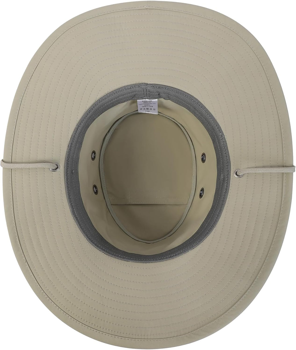Sanford Safari Hat for Men and Women, Wide Brim Sun Hat, Water-Resistant, Floatable, Packable, UV Protection Fishing Hat
