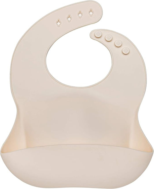 Loulou Lollipop Soft, Waterproof Silicone Feeding Bib-BubblyBeeBaby