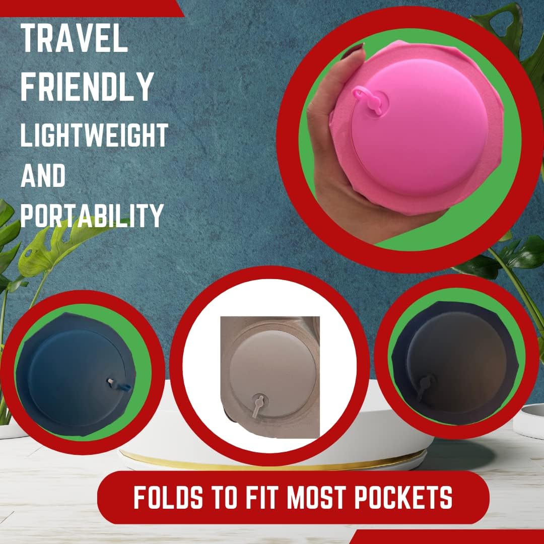 Inflatable Travel Pillows for Airplanes - Neck Pillow Inflatable - Press Pump- Blow up Airplane Pillow -Milk Silk TPU