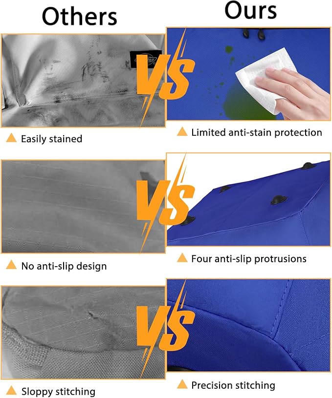 Car Seat Travel Bag for Airplane, Infant Seat Carrier with Shoulder Strap, Padded Backpack with Reflective Stripes, Blue-BubblyBeeBaby