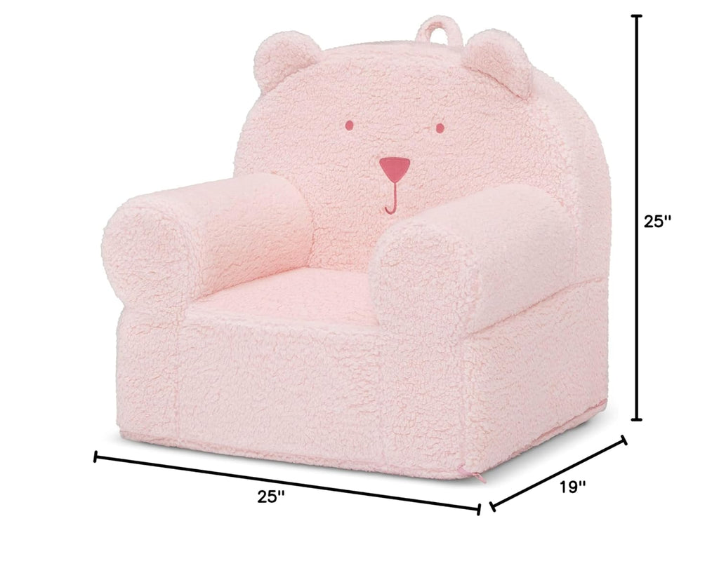 GAP babyGap Sherpa Bear Chair - Greenguard Gold Certified, Blush
