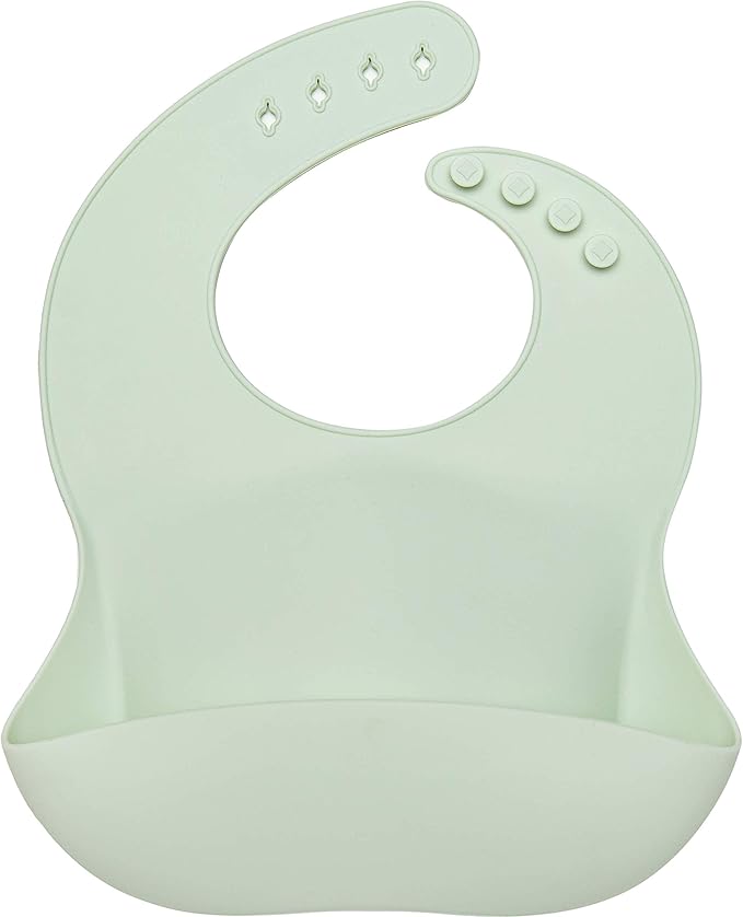 Loulou Lollipop Soft, Waterproof Silicone Feeding Bib-BubblyBeeBaby