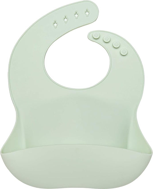 Loulou Lollipop Soft, Waterproof Silicone Feeding Bib-BubblyBeeBaby
