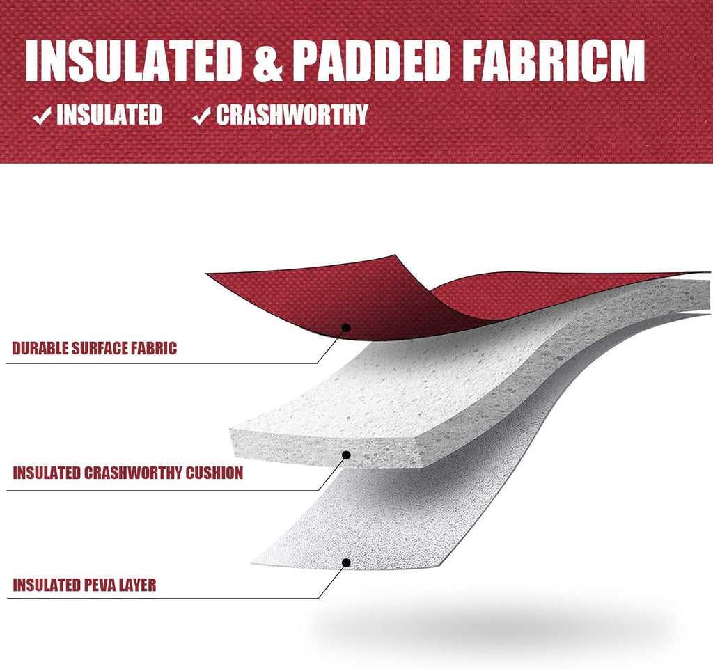 ZORMY Single Bottle Insulated Wine Tote, 1 Bottle Wine Carrier Bag Padded Wine Cooler Perfect Wine Lover's or Wedding Gift-Red