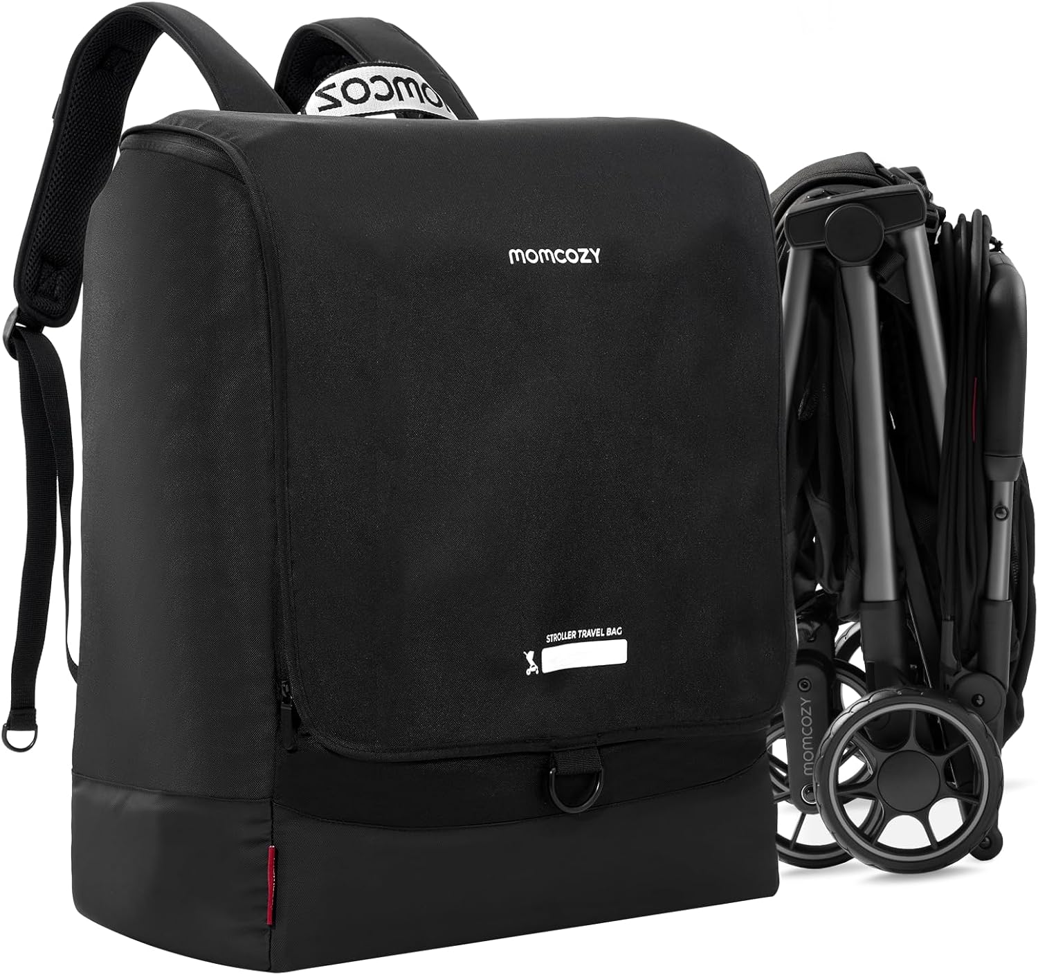 Momcozy Stroller Travel Bag for Airplane | Suit ClickGo Stroller | Compatible with Strollers Folded Dimensions of 22.1 X 17.3 X 9.8 Inch | Fit Most Major Brand | Hand-held ＆ Back-carrying