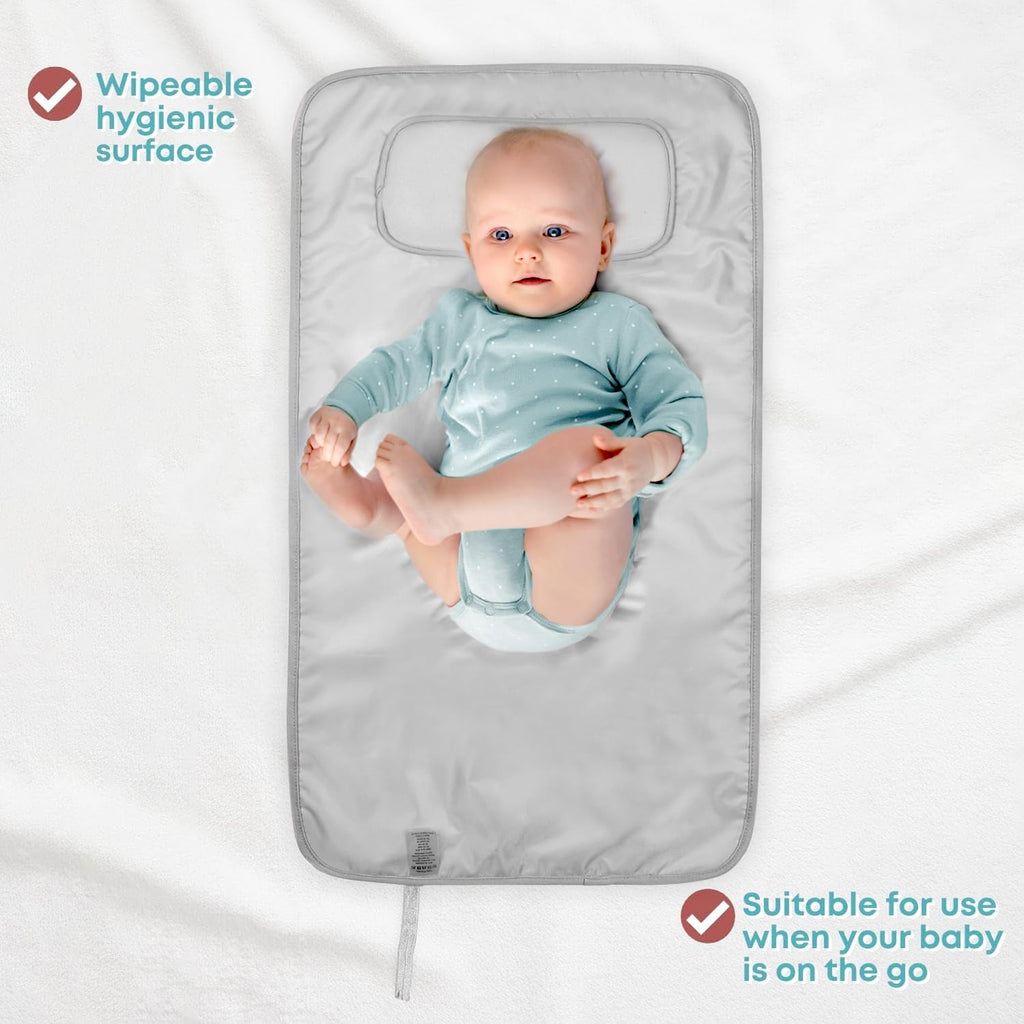 HAMUR HOME Portable Baby Changing Pad – Waterproof, Foldable & Lightweight Travel Mat – Soft & Machine Washable Diaper Changer – Compact & Durable (Dream)
