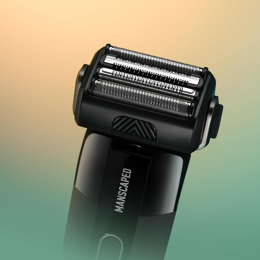 MANSCAPED® The Chairman™ PRO Men’s Replacement SkinSafe® Foil Blade - Stainless Steel Four-Blade Foil Trimmer for Face Shaver, Magnetic Blade Head Attachment (1-Pack)