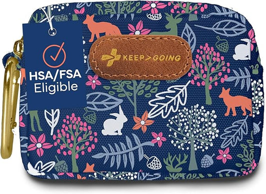 KeepGoing Small Travel First Aid Kit Kids – 60 Pc. Mini First Aid Kit for Purse, Diaper Bag, & Backpack with Latex-Free Bandages – 4 Oz., & 4.5 x 3.5 x 2 in, TSA-Approved-BubblyBeeBaby