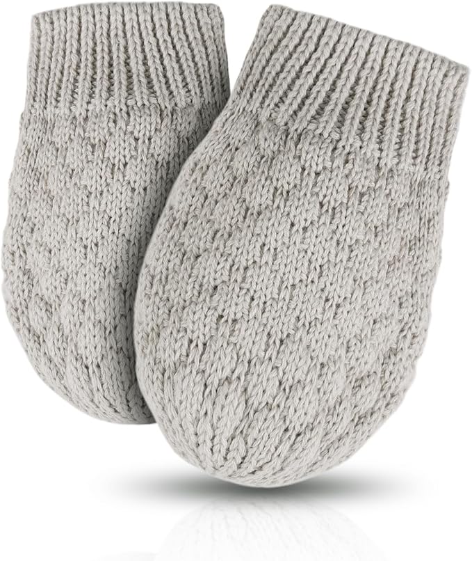 Baby Knit Mittens Toddler Boys Girls Gloves Winter Infant Newborn No Scratch Mitten 0-3 Years-BubblyBeeBaby