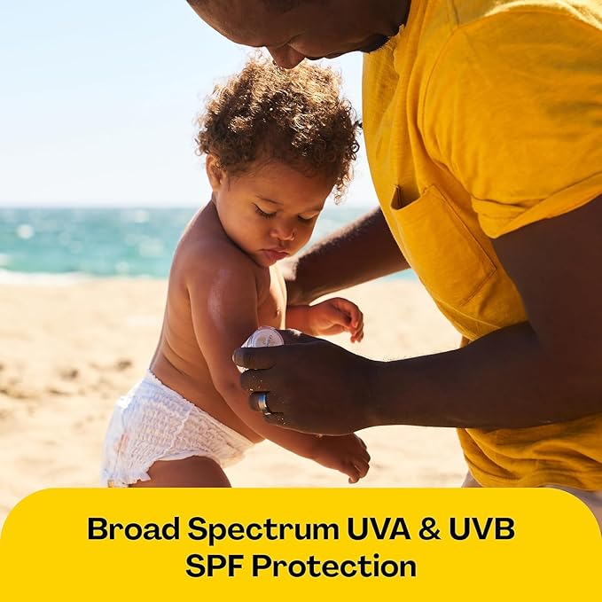 Hello Bello Mineral SPF 50 Face & Body Sunscreen Stick, Water Resistant and Reef Friendly Roll On Sun Protection, 1oz-BubblyBeeBaby