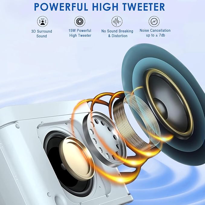 Karaoke Machine for Kids Adults - Portable Bluetooth Speaker with 2 Wireless Microphones, Singing Machine for Party, Birthday Gifts for Girls Boys Ages 4, 5, 6, 7, 8, 9, 10, 11, 12+ Years Old-BubblyBeeBaby