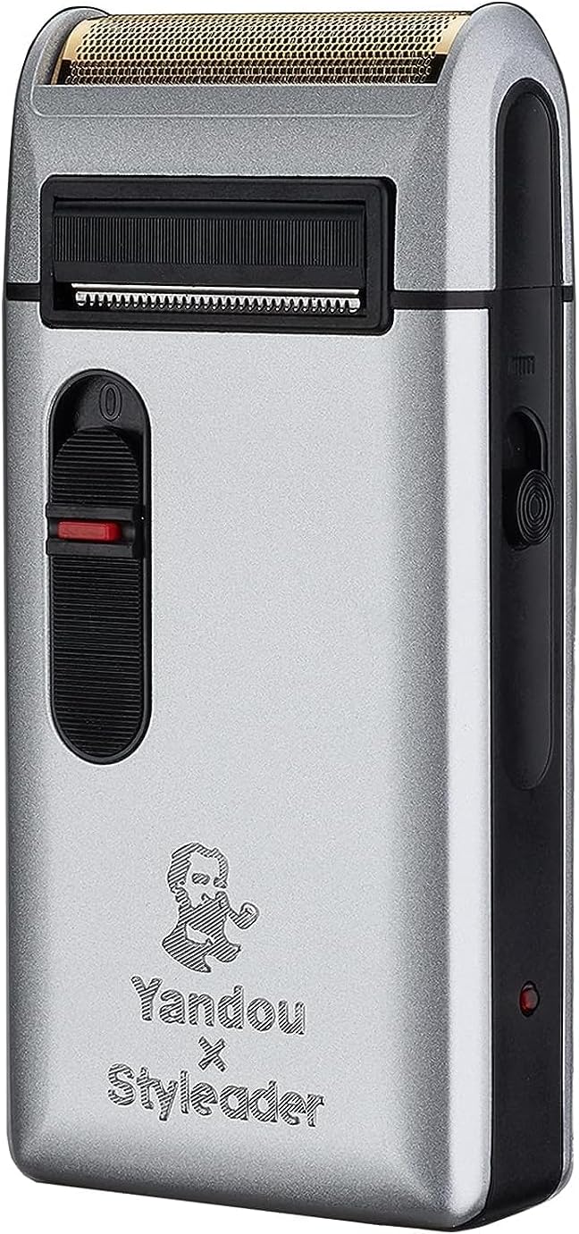 Retro Electric Razors for Men with Beard Trimmer, Rechargeable Mens Gold Foil Shavers, Strong Power (Sliver)