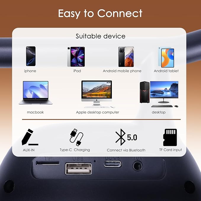 Karaoke Machine for Kids Adults Portable Bluetooth Speaker with 2 Wireless Microphones LED Lights Artistic Design 8-Hour Battery Support Family&Party Choice Fun for All Ages Gifts-BubblyBeeBaby