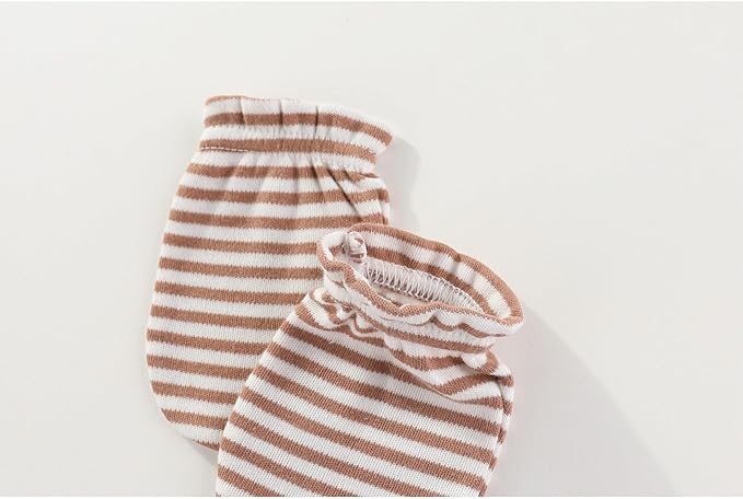 5 Pairs Baby Not Scratch Mittens 0-6 Months New Born Boy Girl Gloves Cute Infant Accessories-BubblyBeeBaby