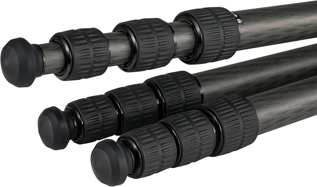 Leofoto Carbon Fiber Travel Tripod with 360° Ball Head, Lightweight Compact Professional Camera Tripod, Weight 4lbs, Max Loads 33lbs/15kg (LS-324CX+LH-40)