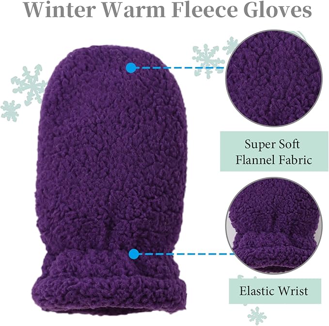 Zsedrut Baby Boys Winter Glove Warm Toddler Infant Girls Mittens Fleece Lined Gloves 1-7 Years-BubblyBeeBaby