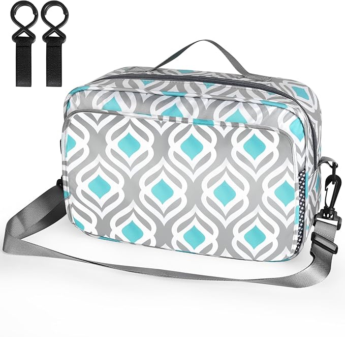 Accmor Stroller Organizer, Universal Stroller Organizer with Insulated Cup Holder Pocket, Dual Purpose Large Capacity Stroller Bag Caddy, Stroller Accessories Fits for Uppababy, Doona, Nuna Strollers-BubblyBeeBaby