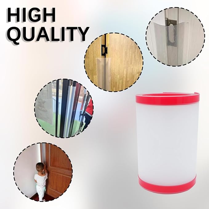 2 PCS Door Pinch Guard for Baby Proofing, Door Protector for Kids Finger Pinch Guard, Door Hinge Cover Door Jam Shield for Child Safety (Frosted 47.24 x 6.69inch)-BubblyBeeBaby