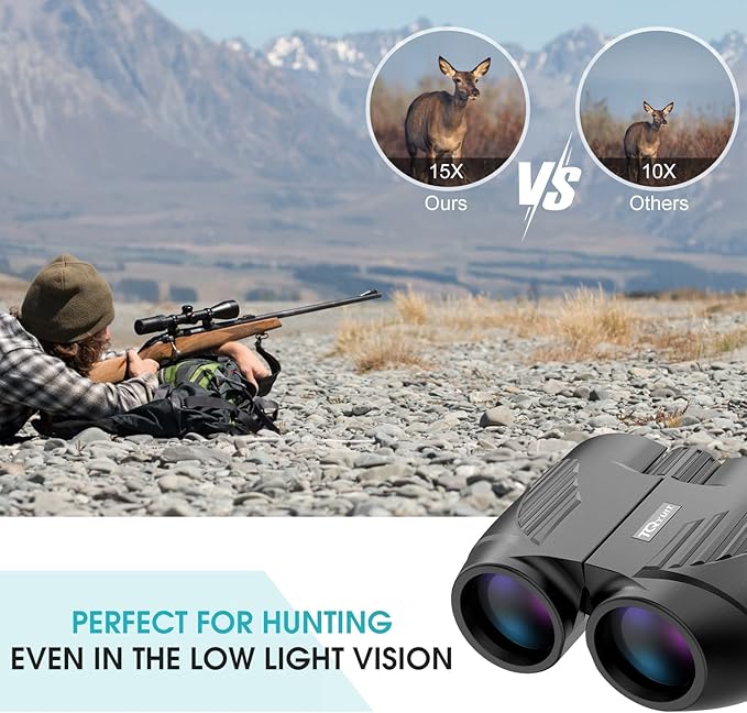 20x25 Binoculars for Adults and Kids, High Power Easy Focus Compact Binoculars with Low Light Vision for Bird Watching and Travel-BubblyBeeBaby