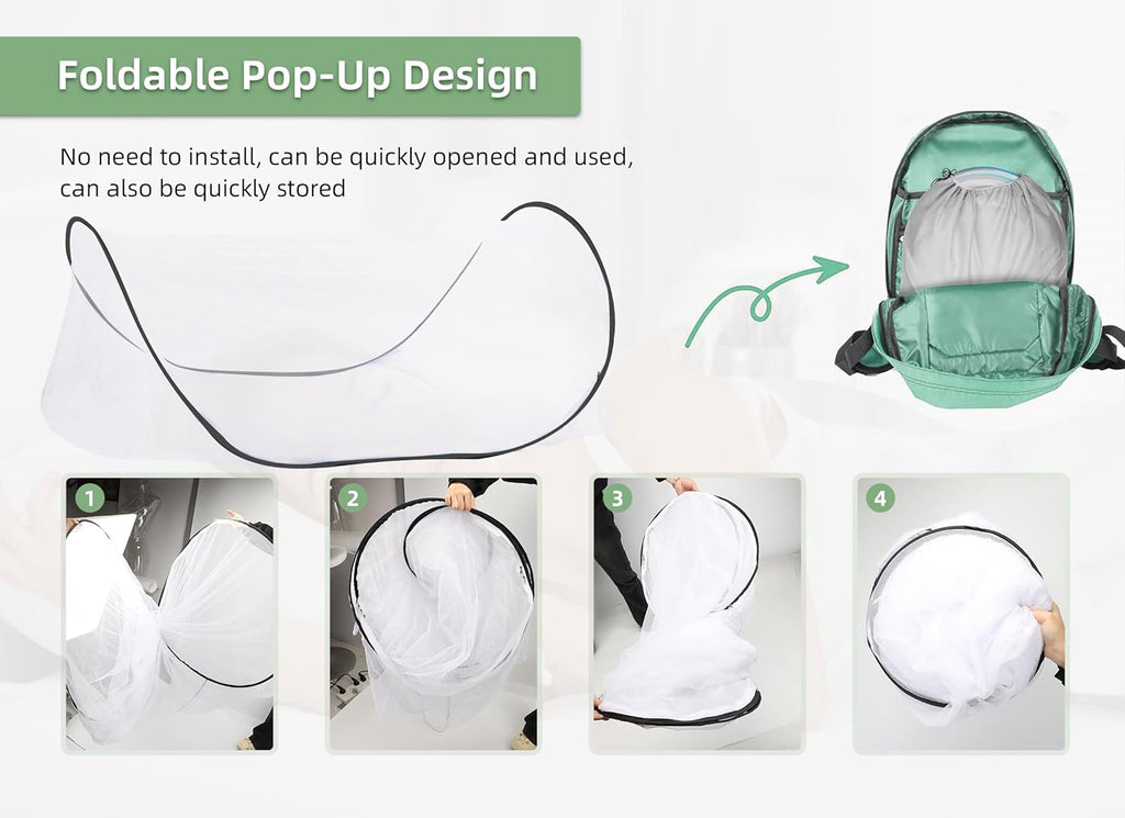 78 * 32 * 22 Inch Large Up Mosquito Tent, Portable Foldable Mosquito Net, Camping Mosquito Net with Net Bottom, for Bed Camping Travel Patio (Black)