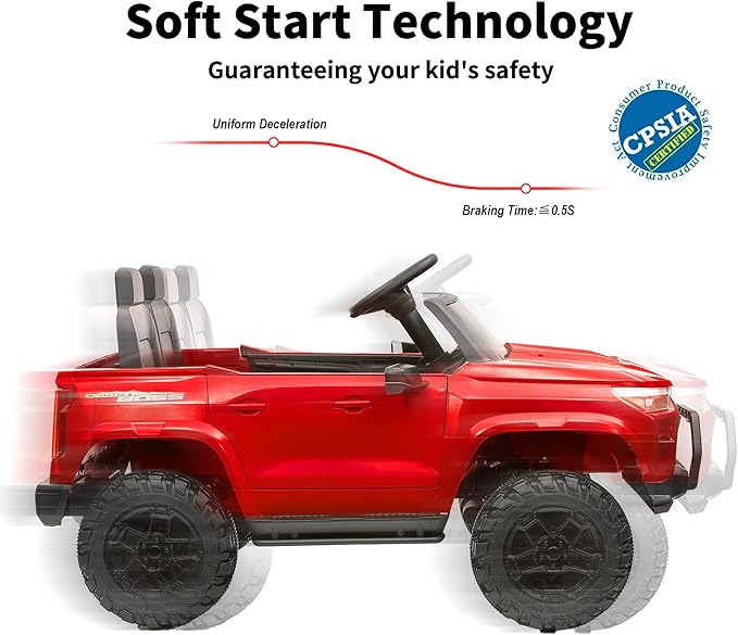 24V 10Ah Ride on Toy for Big Kids, 4WD 2 Seater Electric SUV Kids Car to Drive w/Remote Control, 4x200W Motors - Red-BubblyBeeBaby