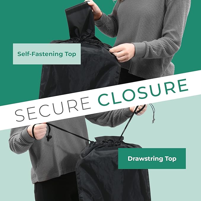 reperkid Umbrella Stroller Bag for Airplane Travel, Black and Green, 47" H x 15" W x 12" D, Fits Most Single and Double Umbrella Strollers – Premium Waterproof Cover, Adjustable Shoulder Strap-BubblyBeeBaby