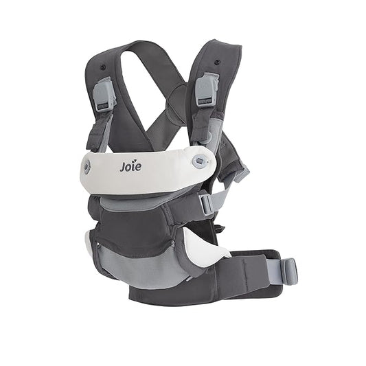 Joie Savvy lite 3-in-1 Baby Carrier – Lightweight, Ergonomic Baby Carrier with 3 Carry Positions, Padded Straps, and Lumbar Support (Cobblestone)-BubblyBeeBaby