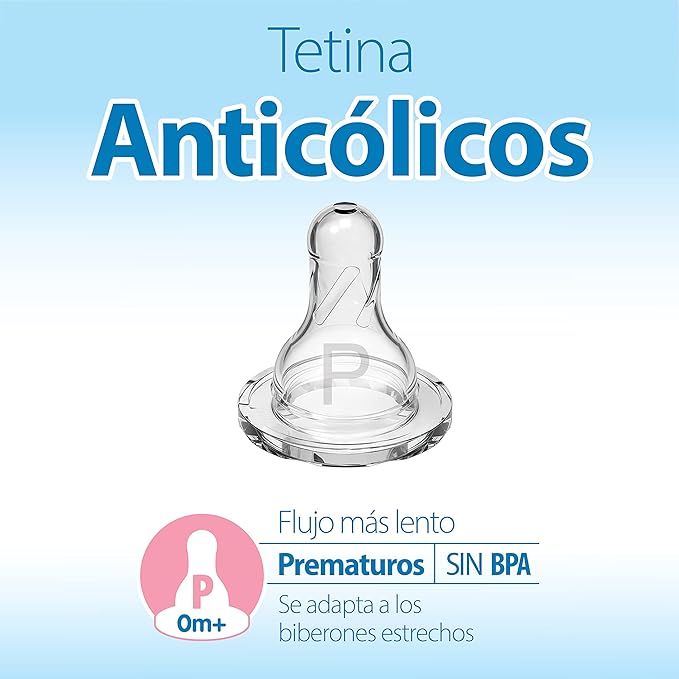 Dr. Brown's Natural Flow Anti-Colic Options+ Narrow Baby Bottle, 2 oz/60 mL, with Preemie Flow Nipple, 0m+, 4 Pack-BubblyBeeBaby