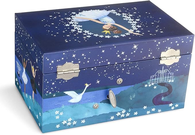 Jewelkeeper Ballerina Music Box & Little Girls Jewellery Set - 3 Ballerina Gifts for Girls-BubblyBeeBaby
