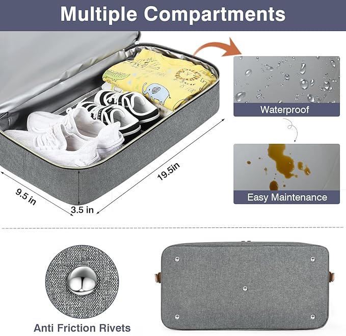 ITIEZY Diaper Bag Tote for Baby - Large Mommy Bag with Portable Changing Pad Pacifier Case, Hospital Bags Travel Baby Bag-BubblyBeeBaby