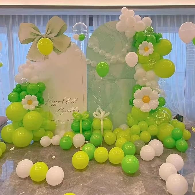 140pcs Light Green Round Balloons Different Sizes 18 12 10 5 Inch Latex Balloons for Arch Decoration Party Balloon Kit for Graduation Birthday Party Wedding Balloon Baby Shower Decoration-BubblyBeeBaby