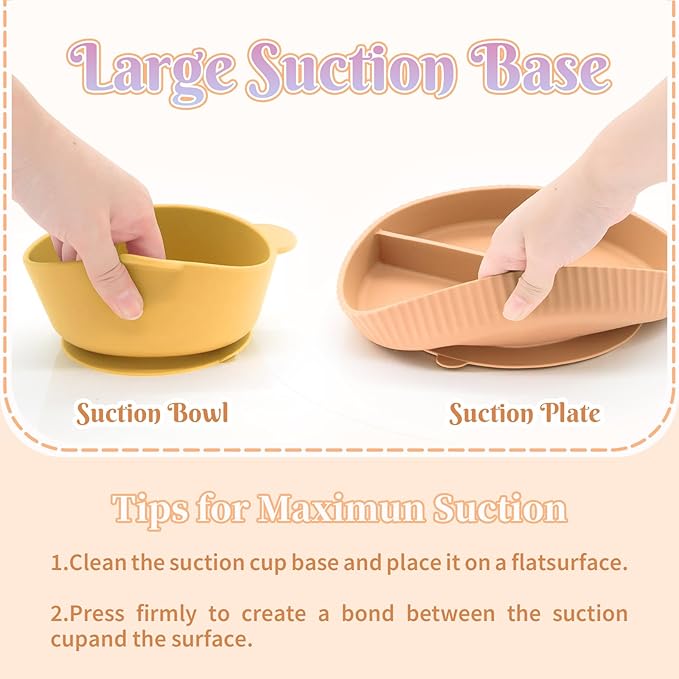 Silicone Baby Feeding Set 21 Pcs, Baby Led Weaning Supplies, Baby Feeding Supplies Set BPA Free, Essentials for Newborn Gift Mixed-BubblyBeeBaby