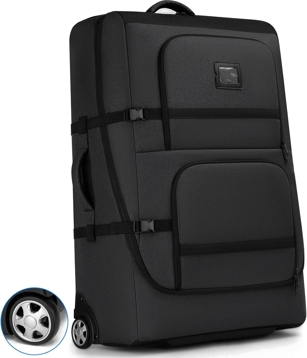 Padded Stroller Travel Bag with Wheels, Compatible with Nuna Mixx Next, UPPAbaby MINU V2 and MINU, Padded Stroller Storage Bag for Airplane, Foldable Gate Check Stroller Bag with Dual Handles